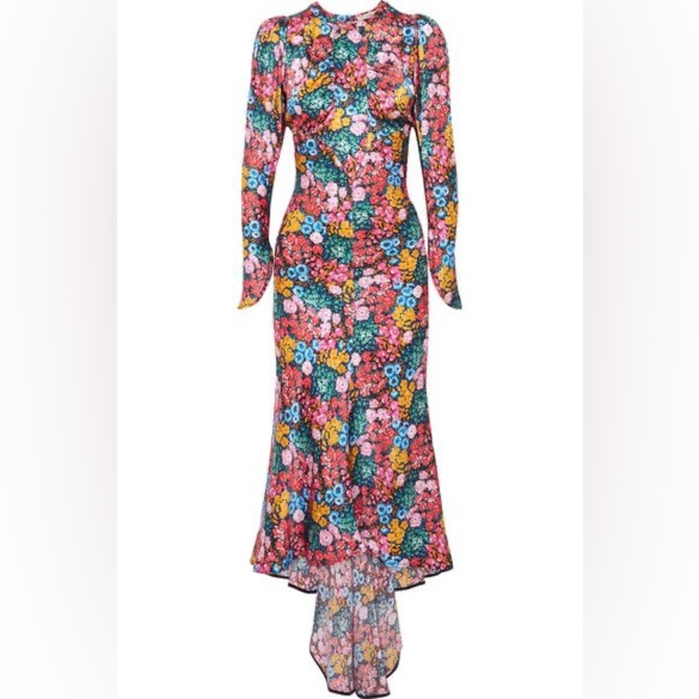 THE ATTICO Long Floral Dress sz 36